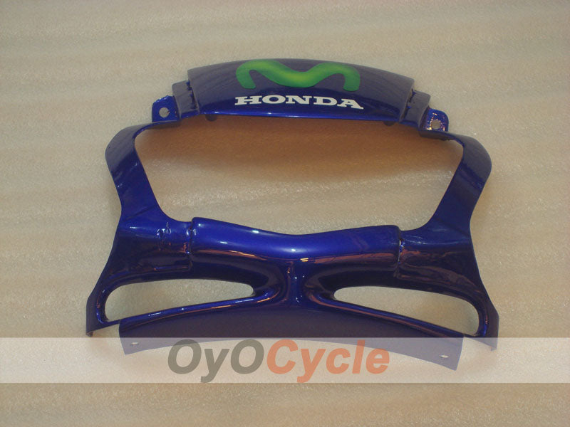 Verkleidungssatz für Einspritzung für CBR600F3 97-98 - Gelb, Blau - Castrol, Movistar #OYO87900071