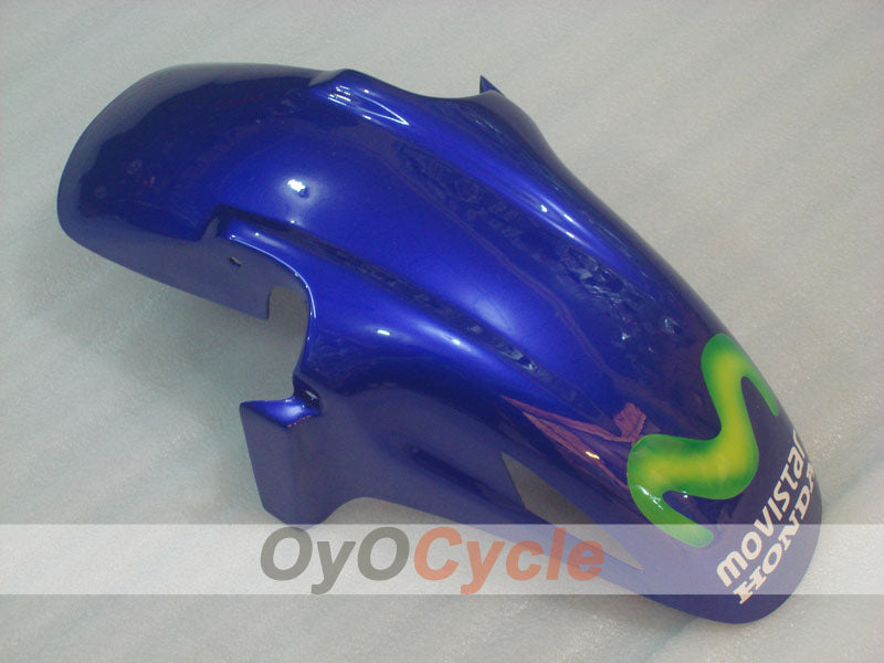 Verkleidungssatz für Einspritzung für CBR600F3 97-98 - Gelb, Blau - Castrol, Movistar #OYO87900071