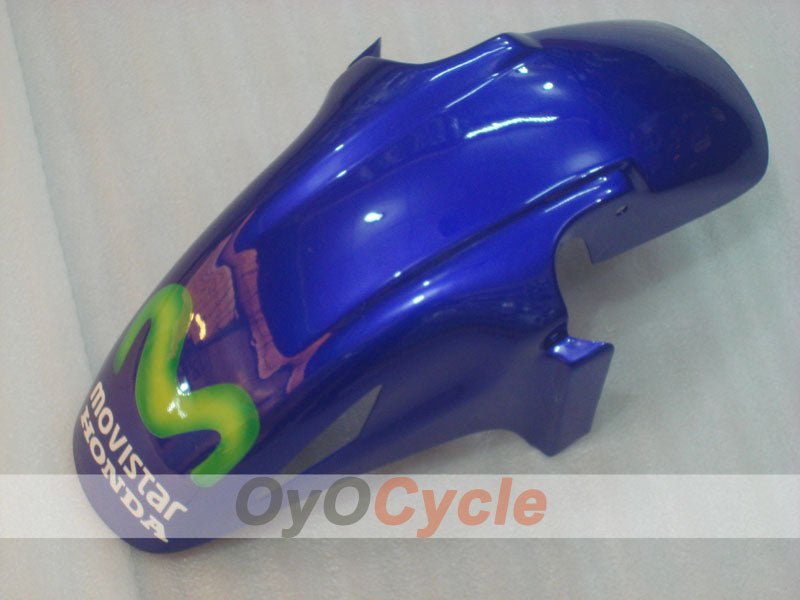 Verkleidungssatz für Einspritzung für CBR600F3 97-98 - Gelb, Blau - Castrol, Movistar #OYO87900071