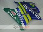 Verkleidungssatz für Einspritzer, CBR600F3 95-96 - Gelb, Blau - Castrol, Movistar #OYO87900023