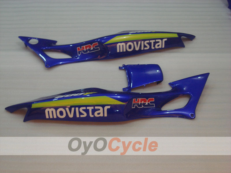 Verkleidungssatz für Einspritzung für CBR600F3 97-98 - Gelb, Blau - Castrol, Movistar #OYO87900071