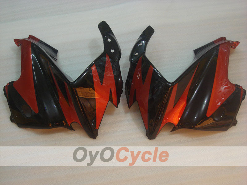 Verkleidungssatz für Einspritzermodelle, CBR600F3 97-98 - Orange, Schwarz - Werksstil #OYO87900079