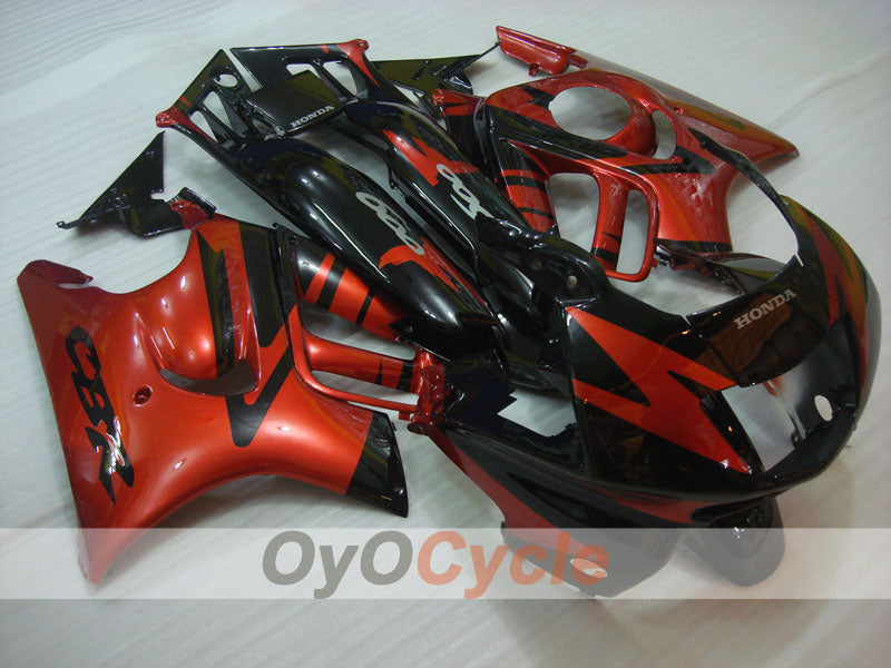 Verkleidungssatz für Einspritzermodelle, CBR600F3 97-98 - Orange, Schwarz - Werksstil #OYO87900079 Hauptbild
