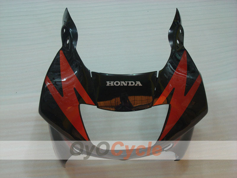 Verkleidungssatz für Einspritzermodelle, CBR600F3 97-98 - Orange, Schwarz - Werksstil #OYO87900079