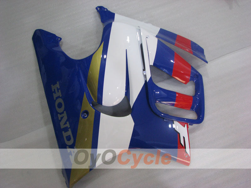 Verkleidungssatz für Einspritzermodelle, CBR600F3 97-98 - Blau, Weiß - Werksstil #OYO87900081