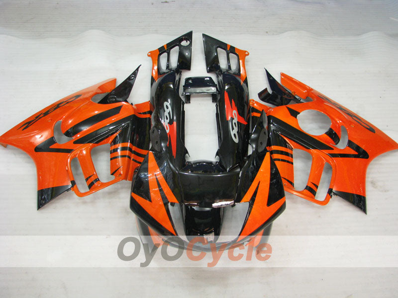 Verkleidungssatz für Einspritzmodelle 95-96 CBR600F3 - Orange, Schwarz - Werksstil #OYO87902776