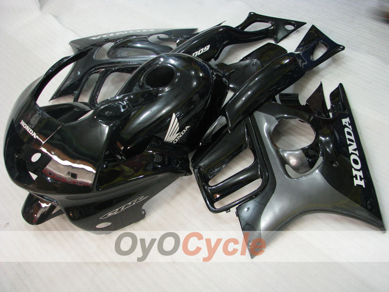 Verkleidungssatz für Einspritzmodelle der CBR600F3, 97-98 - Schwarz - Werksstil #OYO87900092