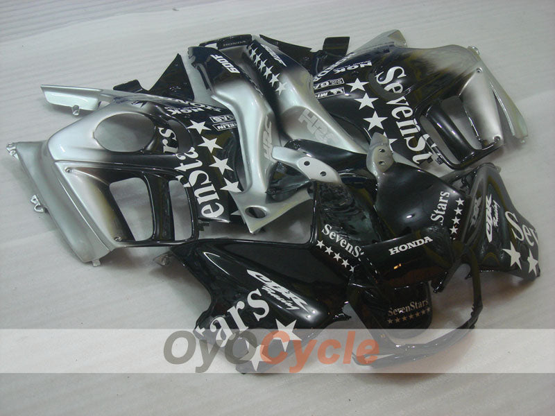 Verkleidungssatz für Einspritzung für 95-96 CBR600F3 - Schwarz, Silber - SevenStars #OYO87904797 Hauptbild