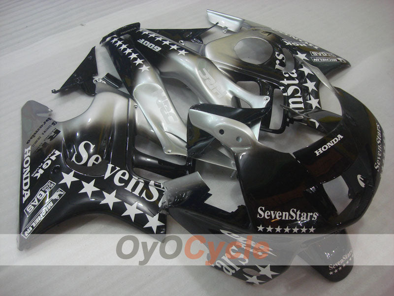 Verkleidungssatz für Einspritzung für 97-98 CBR600F3 - Schwarz, Grau - SevenStars #OYO87904819 Hauptbild