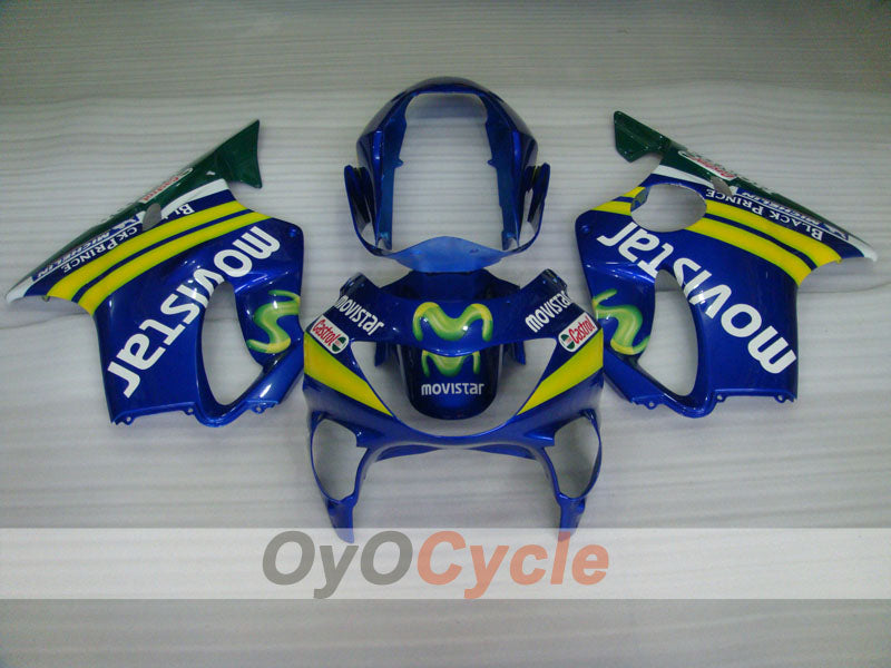Verkleidungssatz für Einspritzmodelle 99-00 CBR600F4 - Gelb, Weiß - Castrol, Movistar #OYO87900116 Zweitbild
