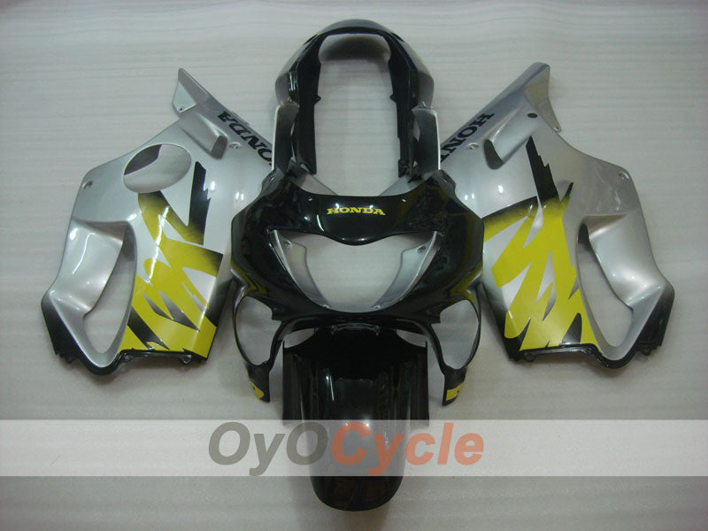 Verkleidungssatz für Einspritzmodelle 99-00 CBR600F4 - Schwarz, Silber - Werksstil #OYO87900119