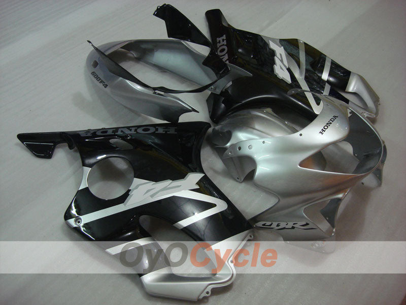 Verkleidungssatz für Einspritzmodelle 99-00 CBR600F4 - Schwarz, Silber - Werksstil #OYO87900121 Hauptbild