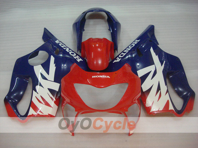 Verkleidungssatz für Einspritzmodelle 99-00 CBR600F4 - Rot, Blau - Werksstil #OYO87900122
