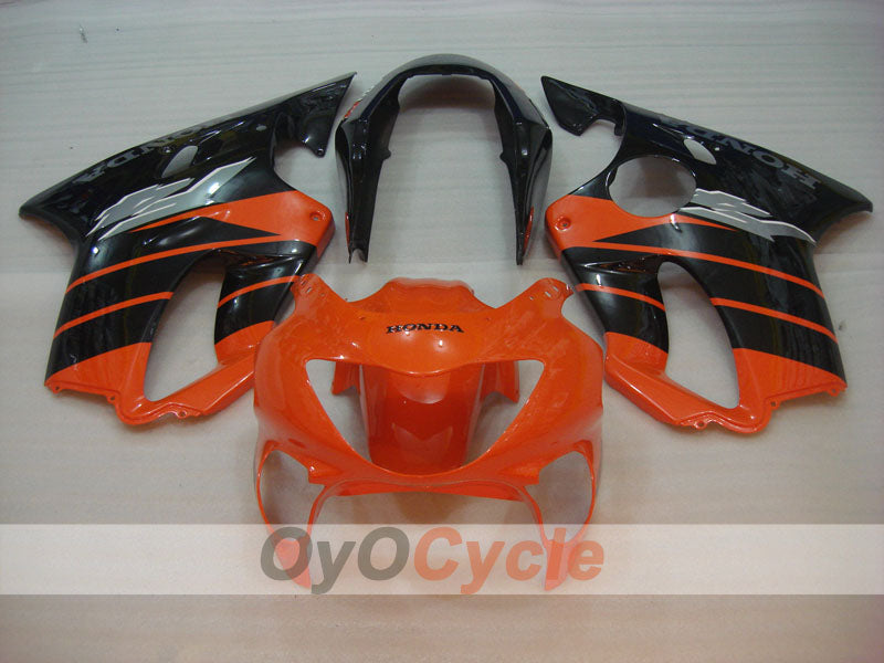 Verkleidungssatz für Einspritzmodelle 99-00 CBR600F4 - Orange, Schwarz - Werksstil #OYO87900124