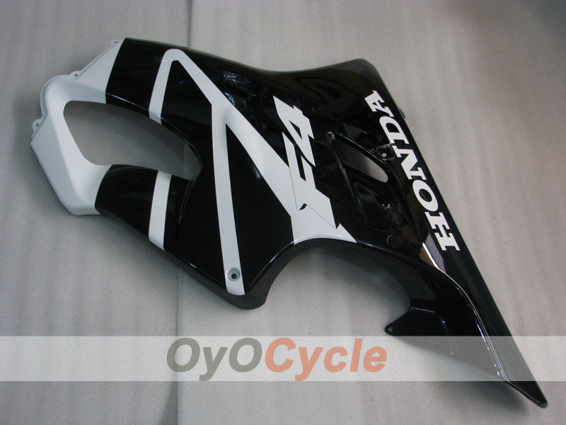 Einspritz-Verkleidungssatz für CBR600F4 99-00 - Weiß, Schwarz - Werksdesign #OYO87900129