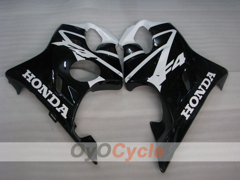 Einspritz-Verkleidungssatz für CBR600F4 99-00 - Weiß, Schwarz - Werksdesign #OYO87900129