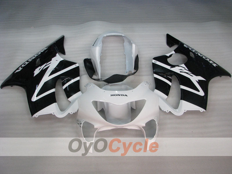 Einspritz-Verkleidungssatz für CBR600F4 99-00 - Weiß, Schwarz - Werksdesign #OYO87900129 Zweitbild