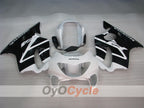 Einspritz-Verkleidungssatz für CBR600F4 99-00 - Weiß, Schwarz - Werksdesign #OYO87900129