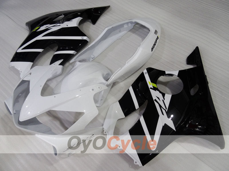 Einspritzverkleidungs-Kit für CBR600F4i 04-07 - Weiß, Schwarz - Werksstil #OYO87904850 Zweitbild