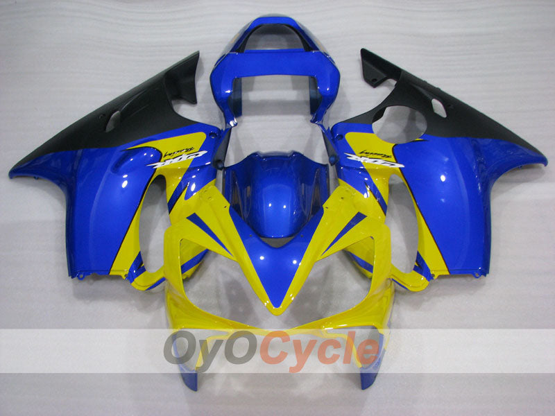 Einspritz-Verkleidungssatz für CBR600F4i 01-03 - Gelb, Blau, Schwarz - MICHELIN, Nastro Azzurro #OYO87904860