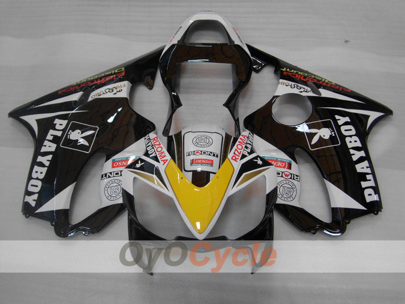 Einspritz-Verkleidungssatz für CBR600F4i 01-03 - Weiß, Schwarz - PlayBoy #OYO87904863 Zweitbild
