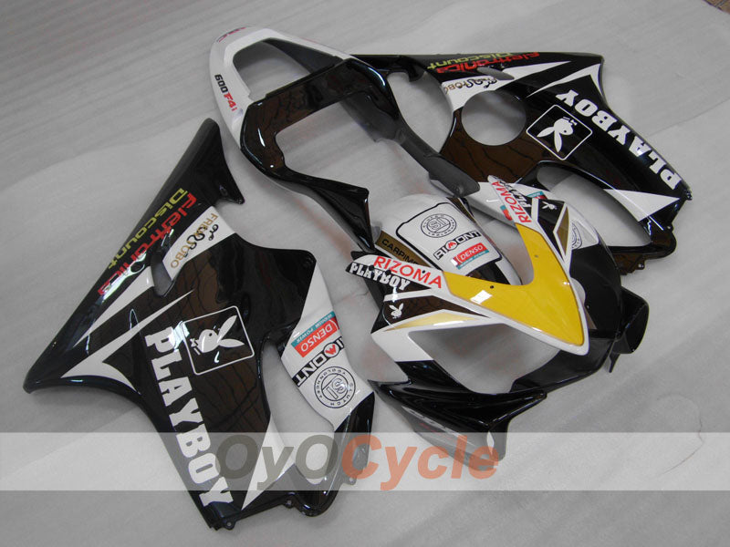 Einspritz-Verkleidungssatz für CBR600F4i 01-03 - Weiß, Schwarz - PlayBoy #OYO87904863 Hauptbild