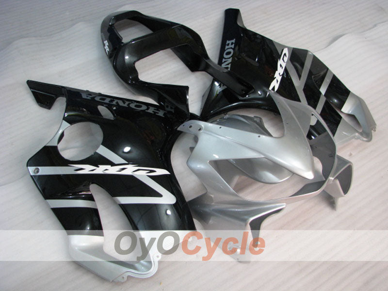 Einspritzverkleidungssatz für 01-03 CBR600F4i - Schwarz, Silber - Werksdesign #OYO87904868 Hauptbild