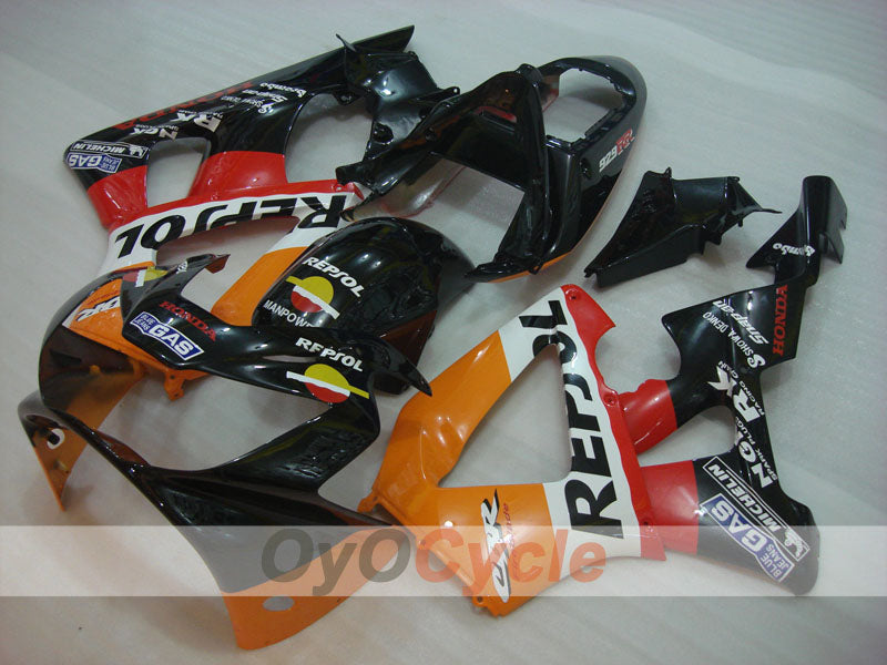 Einspritzverkleidungs-Set für CBR900RR 929, Baujahre 00-01 - Gelb, Schwarz - MICHELIN, Repsol #OYO87904877 Zweitbild