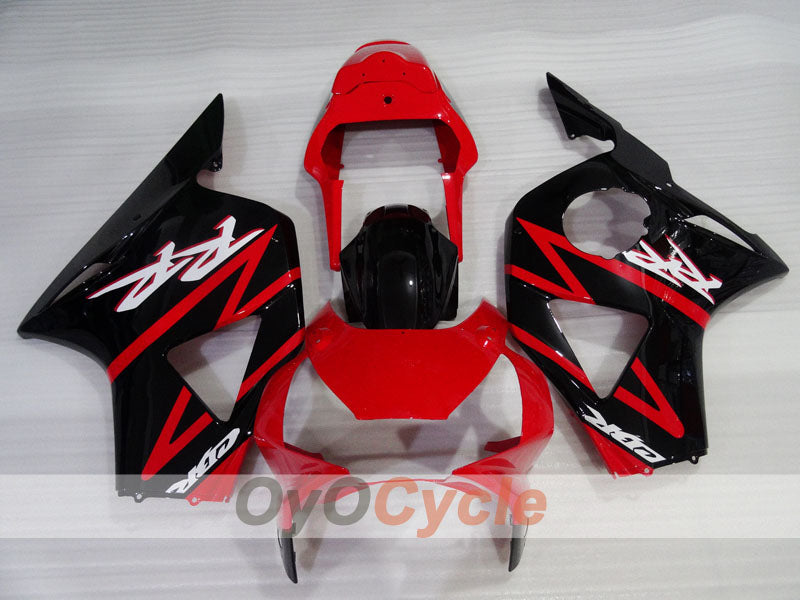 Einspritzverkleidungs-Set für CBR900RR 954, Baujahre 02-03 - Rot, Schwarz - Fireblade #OYO87904885 Zweitbild