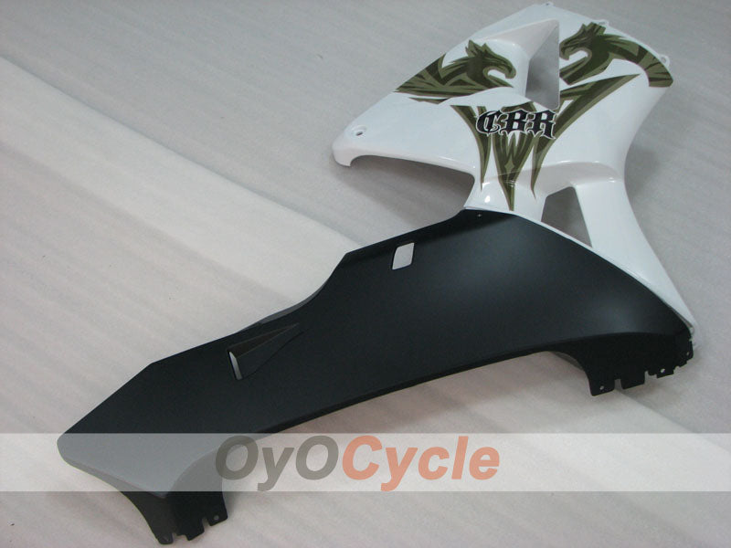 Verkleidungssatz für Einspritzung für 03-04 CBR600RR - Weiß, Schwarz - Werksstil #OYO87904892