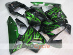Verkleidungssatz für Einspritzung für 03-04 CBR600RR - Grün, Schwarz - Flammen #OYO87904899