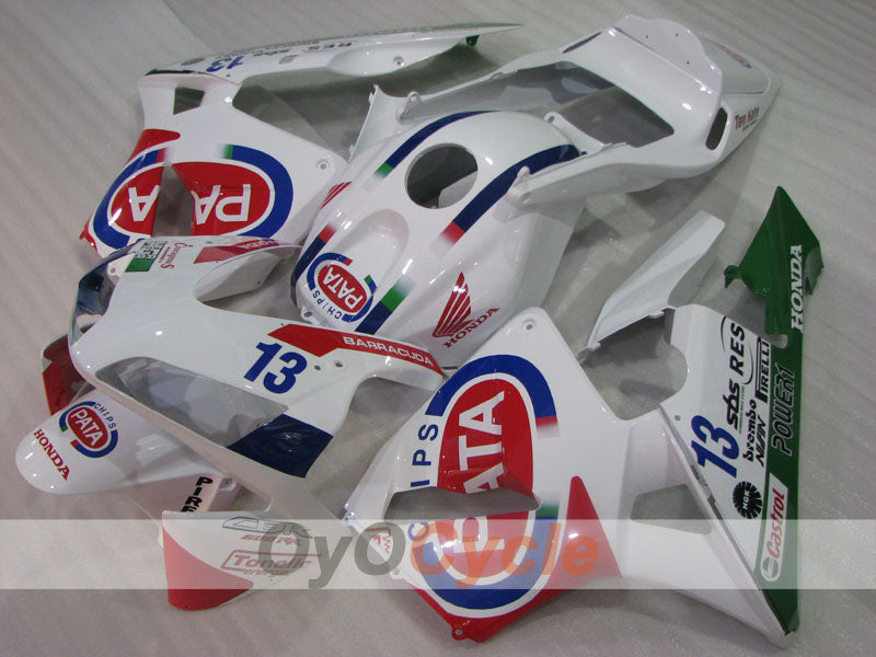 Verkleidungssatz für Einspritzung für 03-04 CBR600RR - Rot, Weiß - PATA #OYO87904900