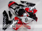 Verkleidungssatz für Einspritzung für 03-04 CBR600RR - Rot, Weiß, Schwarz - Individuell anpassbar #OYO87904901