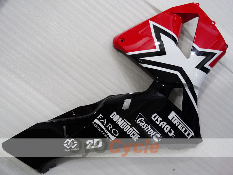 Verkleidungssatz für Einspritzung für 03-04 CBR600RR - Rot, Weiß, Schwarz - Individuell anpassbar #OYO87904901