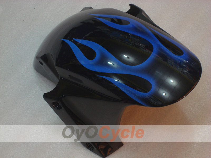 Verkleidungssatz für Einspritzmodelle 03-04 CBR600RR - Blau, Schwarz - Flamme #OYO87904903