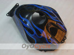 Verkleidungssatz für Einspritzmodelle 03-04 CBR600RR - Blau, Schwarz - Flamme #OYO87904903