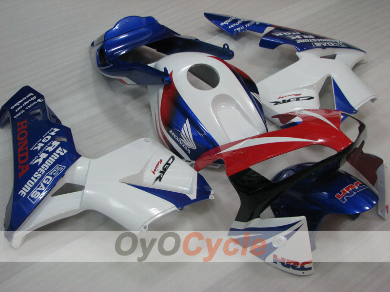 Verkleidungssatz für Einspritzmodelle 03-04 CBR600RR - Blau, Weiß - Werksstil #OYO87904909 Hauptbild