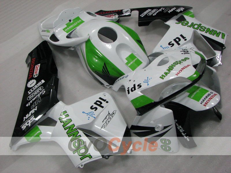 Einspritzverkleidungssatz für CBR600RR 05-06 - Grün, Weiß, Schwarz - HANN Spree #OYO87904924 Zweitbild
