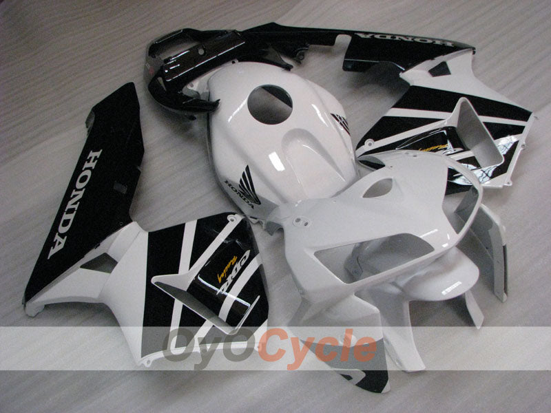 Einspritz-Verkleidungssatz für 05-06 CBR600RR - Weiß, Schwarz - Werksstil #OYO87904927 Hauptbild