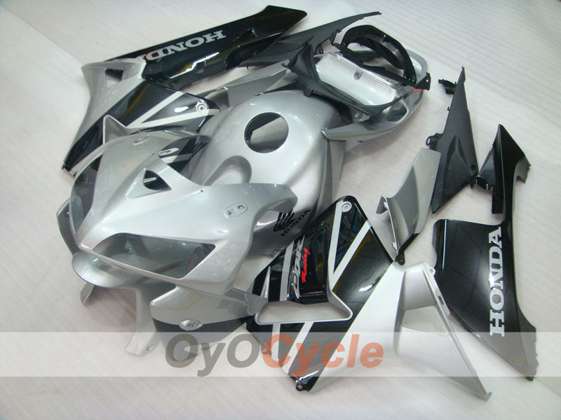 Einspritz-Verkleidungssatz für 05-06 CBR600RR - Schwarz, Silber - Werksstil #OYO87904932 Zweitbild