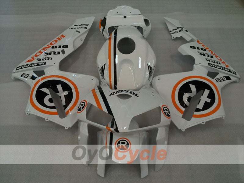 Einspritz-Verkleidungssatz für 05-06 CBR600RR - Weiß - MICHELIN, RK, Repsol #OYO87904934 Zweitbild