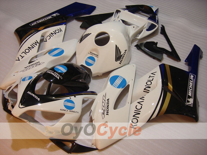 Einspritzverkleidungssatz für CBR1000RR 04-05 - Weiß, Schwarz - Konica Minolta #OYO87904943
