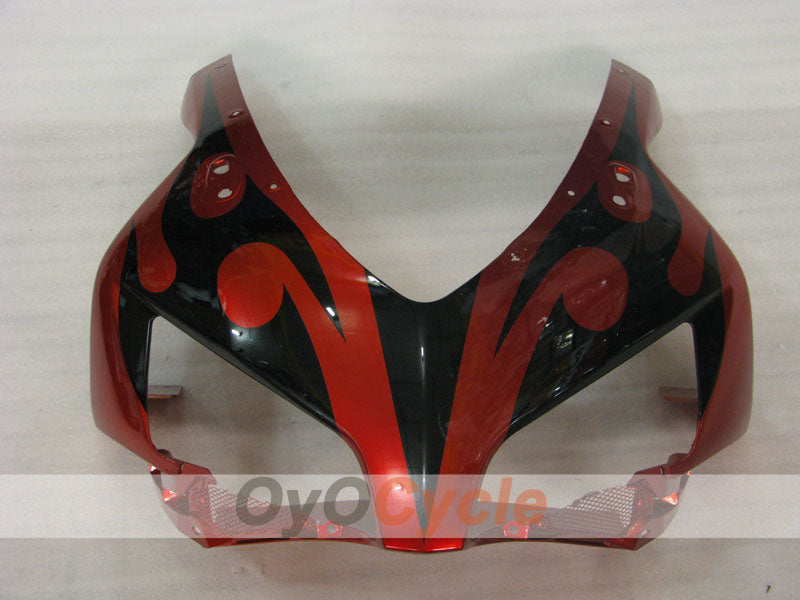 Einspritzverkleidungssatz für CBR1000RR 04-05 - Orange, Schwarz - Flame #OYO87904957