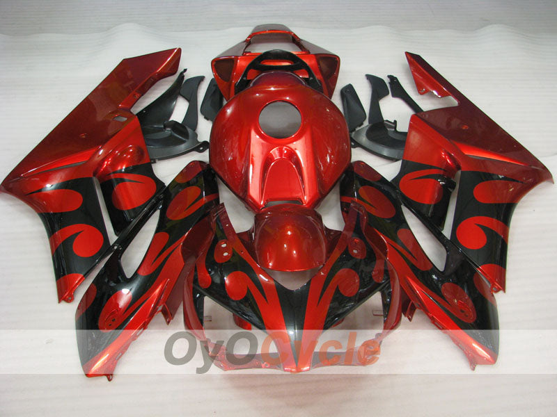 Einspritzverkleidungssatz für CBR1000RR 04-05 - Orange, Schwarz - Flame #OYO87904957 Zweitbild