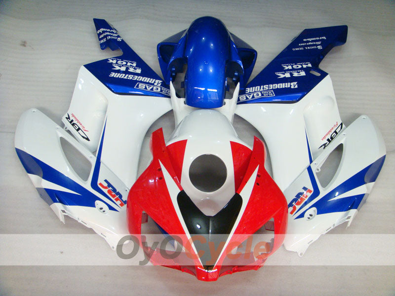Einspritzverkleidungssatz für CBR1000RR 04-05 - Blau, Weiß - Werksstil, HRC #OYO87904960 Zweitbild