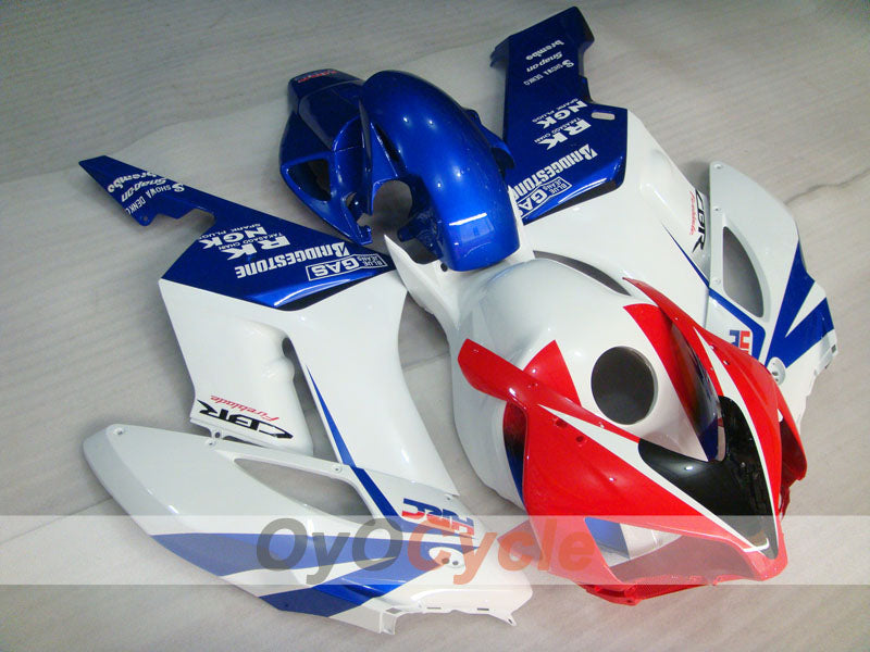 Einspritzverkleidungssatz für CBR1000RR 04-05 - Blau, Weiß - Werksstil, HRC #OYO87904960 Hauptbild