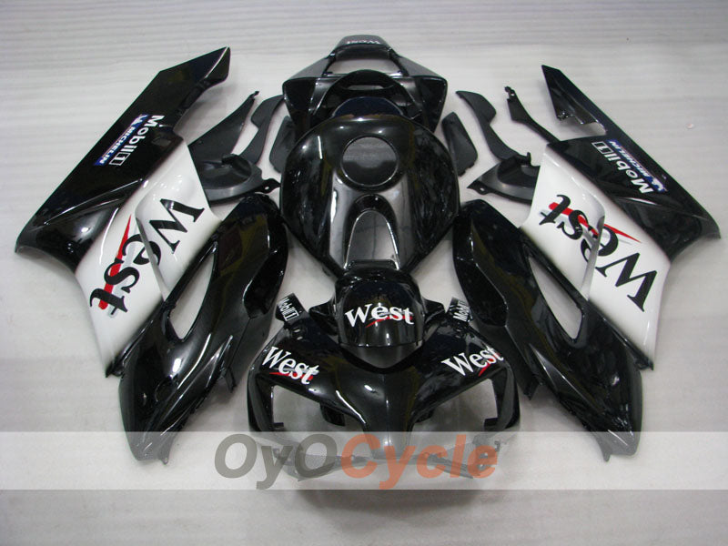 Einspritzverkleidungs-Kit für CBR1000RR 04-05 - Weiß, Schwarz - West #OYO87904970