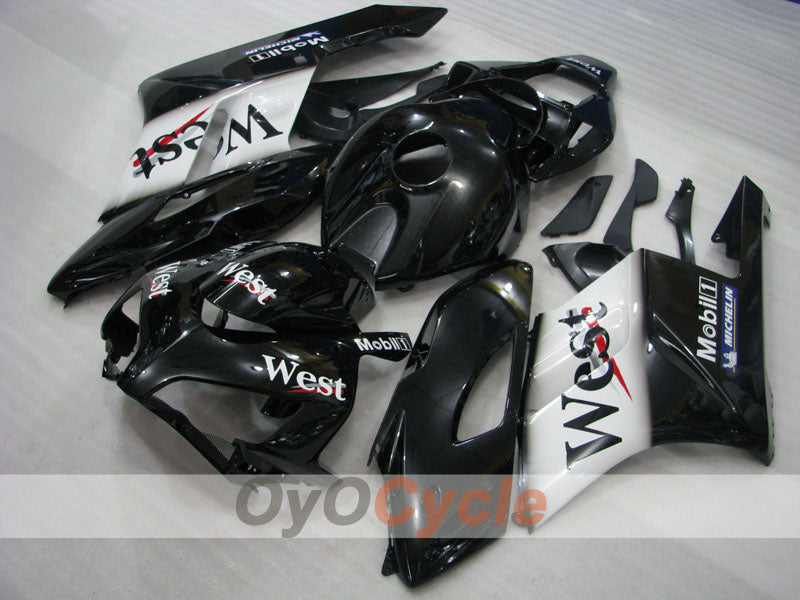 Einspritzverkleidungs-Kit für CBR1000RR 04-05 - Weiß, Schwarz - West #OYO87904970