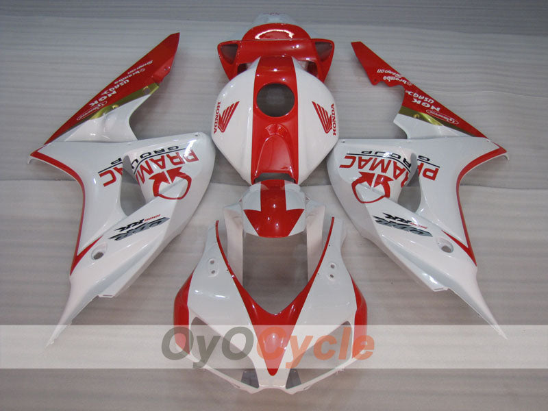 Einspritzverkleidungs-Kit für CBR1000RR 06-07 - Rot, Weiß - PRAMAC #OYO87904972 Zweitbild