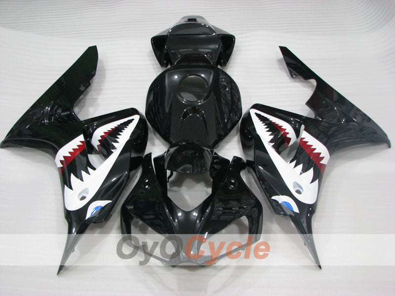 Einspritz-Verkleidungskit für CBR1000RR 06-07 - Schwarz - Shark #OYO87904979 Zweitbild